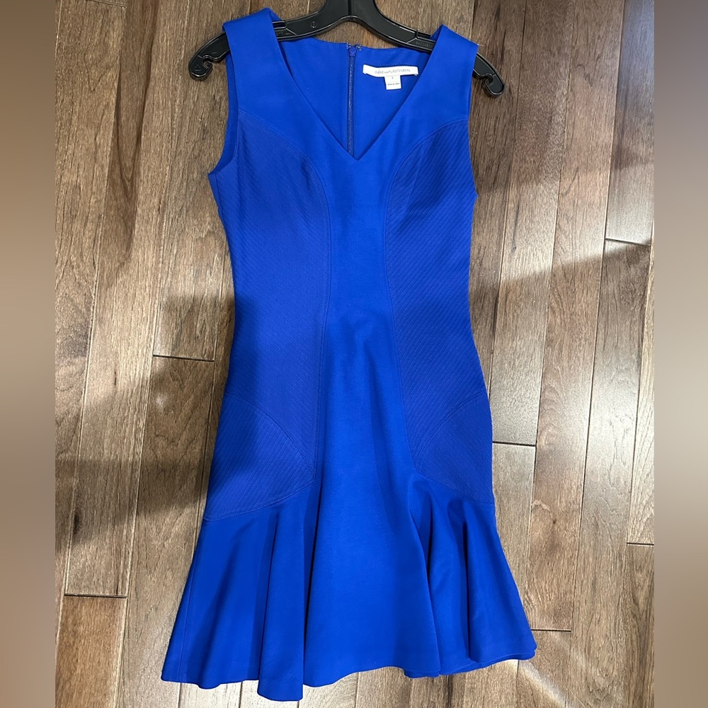 Diane Vin furstenberg blue a line dress size 2